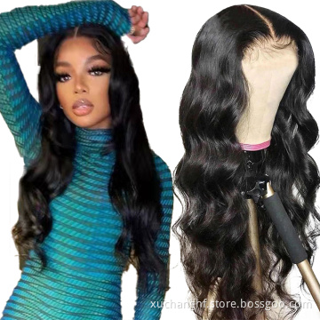 Body Wave 13x4 Transparent Swiss Lace Frontal Wig Human Hair Wigs For Black Women,Wholesale Brazilian Virgin Hair Lace Front Wig